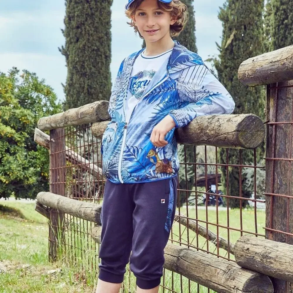 Fila White Line Toscana zip-up jacket‎ and cropped joggers Kids 5T